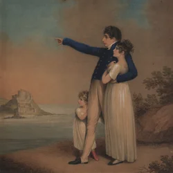 Robert Southey und seine Töchter, 1824